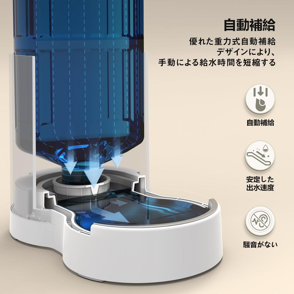 JUNSPOW Pet 4L Gravity Type Large Capacity Stainless Steel Automatic Pet White для кошек и собак, поилка, поилка, поилка, маленькая/средняя