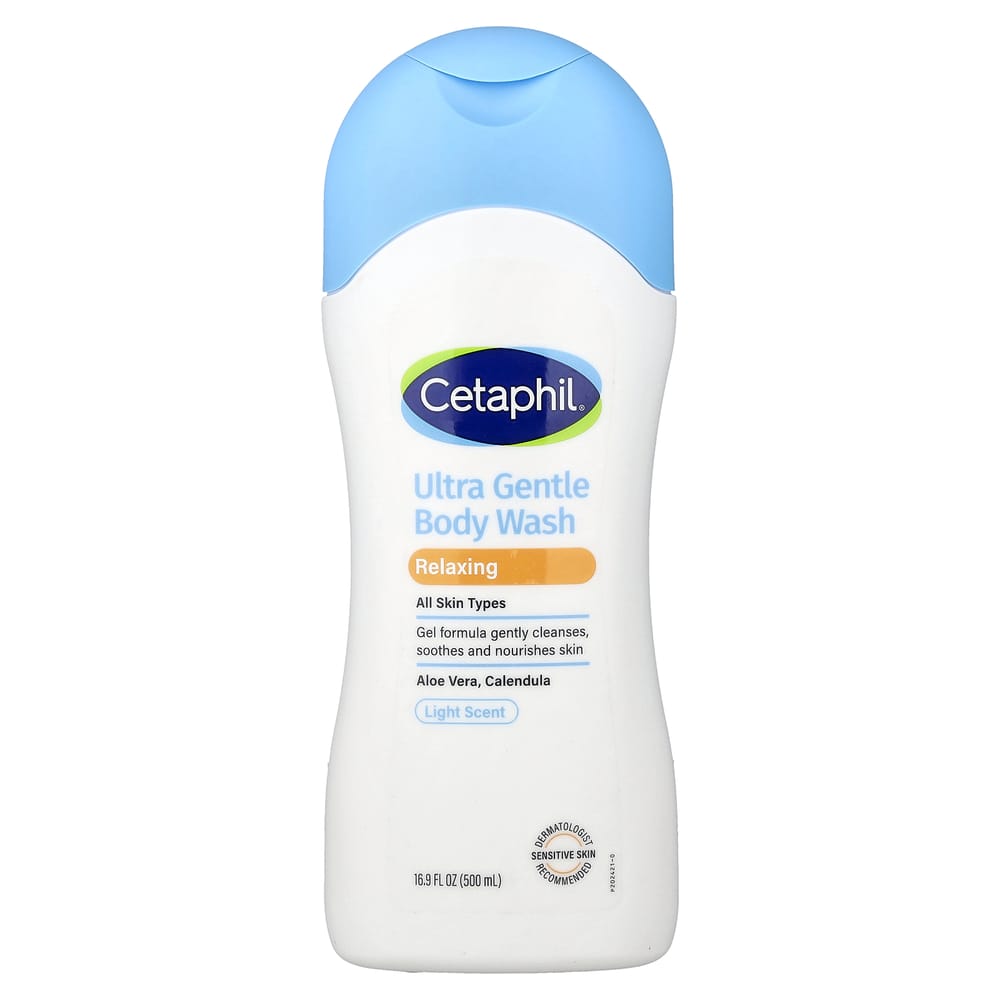 Cetaphil Ультра-мягкий успокаивающий гель для душа, 500 мл (16,9 жидких унций)