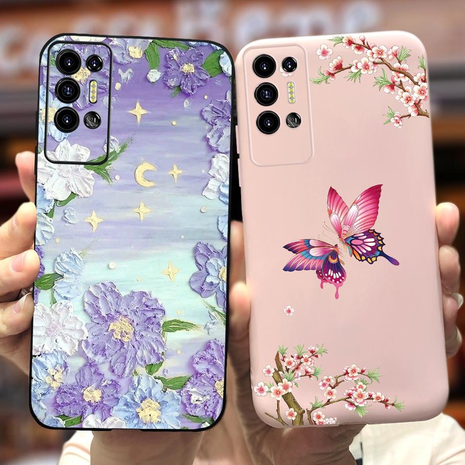 Чехол для Tecno Pova 2 LE7 LE7n Милый Мультяшный Динозавр Мягкий Силиконовый Чехол для Телефона Для Tecno Pova 2 Pova2 Задняя Крышка 6.9'' Сумки