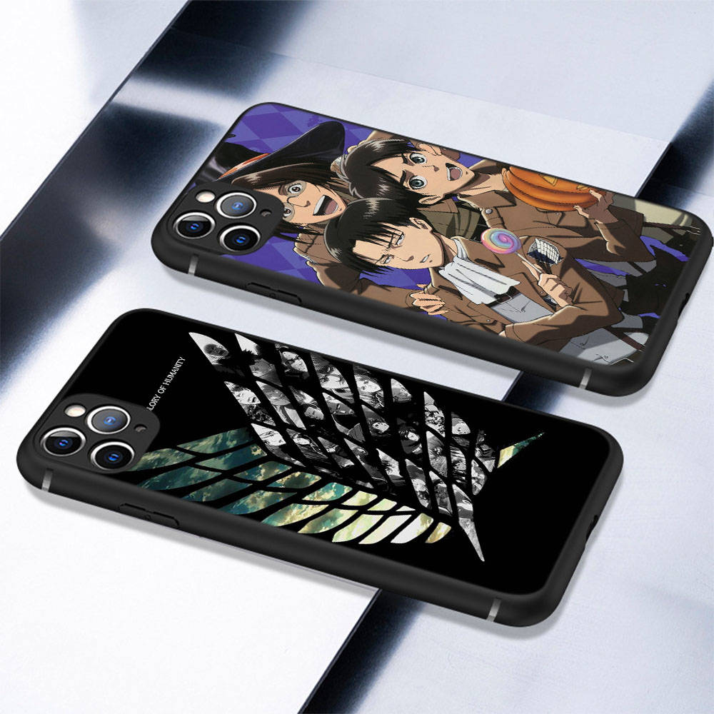 DT9 Attack On Titan Case for Xiaomi Poco X6 X4 M5 M6 F5 F6 C65 C55 C50 C51 C40 Redmi Note 7 8 14C A3X 13C 12C 11 10A 9C Pro Black Sofe Cover