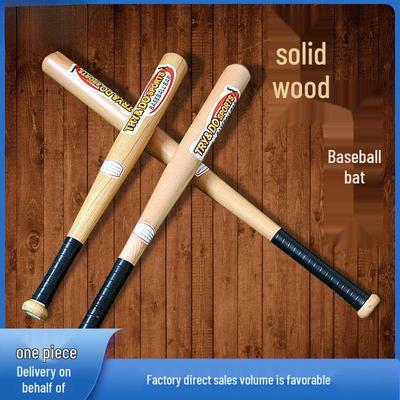 Деревянная бейсбольная бита для дома и тренировок в машине - Прочная цельная конструкция