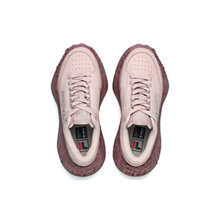 Fila Fm-15 Тканевые Двухслойные Кроссовки из Коровьей Кожи Низкие Женские кроссовки Темно-Розовые F12W214201FSR