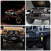 4-inch LED Fog Lights for Jeep Wrangler Front Bumper - 30W