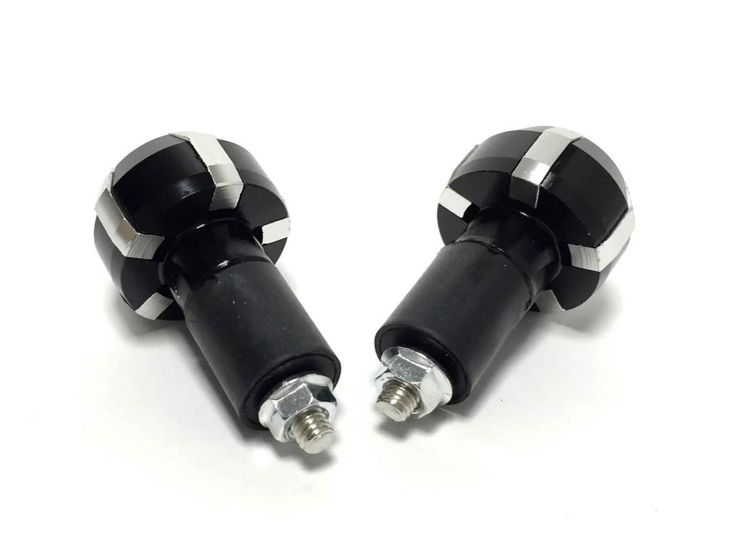 nakira 429 Grip Bar End for Motorcycles (Silver)