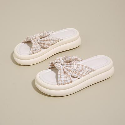 Модные женские повседневные тапочки Новый сказочный стиль с юбкой Платформа Пляжные сандалии Тапочки для беременных Нескользящие тапочки Zapatillas de mujer