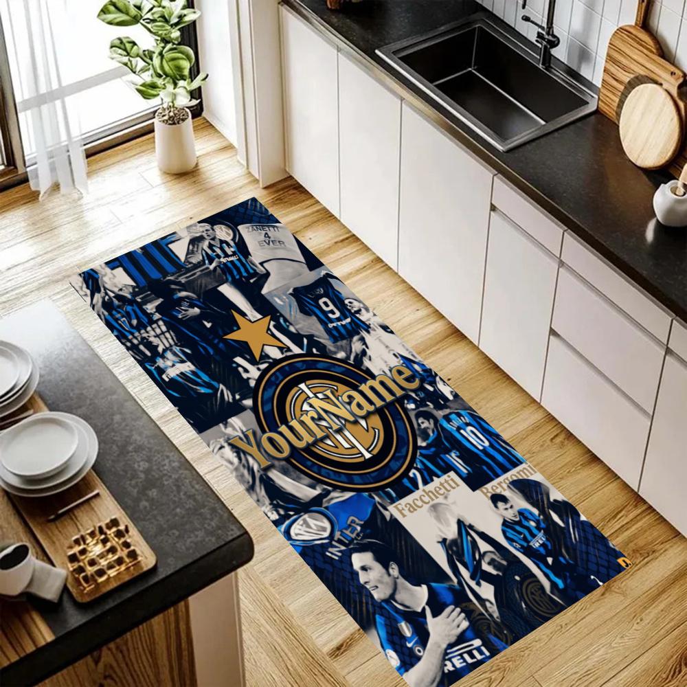 Inter Milan Customize Your Name Kitchen Rug Runner Rug Laundry Mat Hallway Entryway The Best Gift Choice