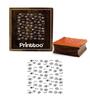 Printtoo Scrap-booking Eyes & Eyebrow Pattern Square Wooden Rubber Stamp Block-2 X 2