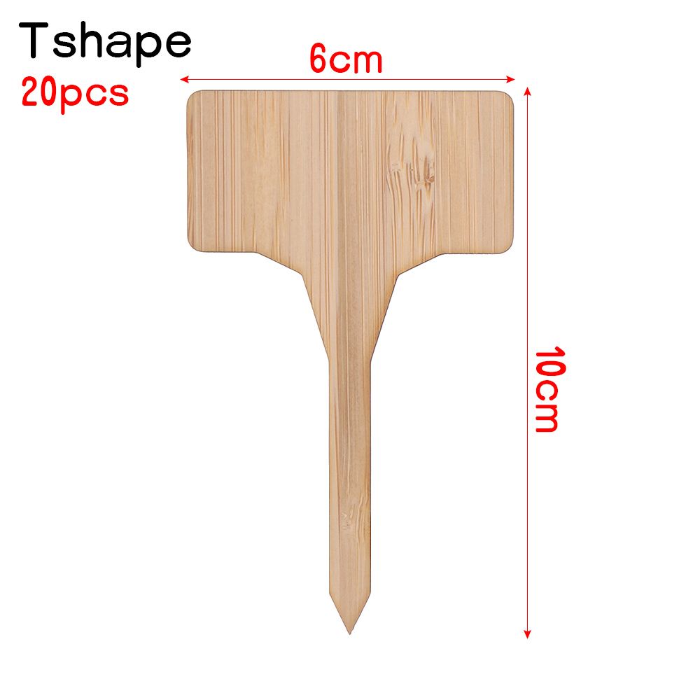 Nursery Pots Plant Markers Planting Tags Garden Wooden Labels Bonsai Ornament Bamboo Crafts