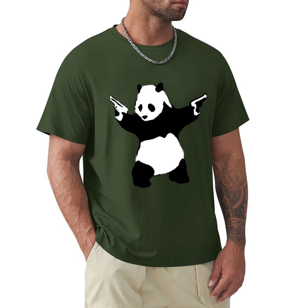 Футболка Bansky Panda, одежда для хиппи, свитшот, винтажные аниме-фигурки, мужская одежда