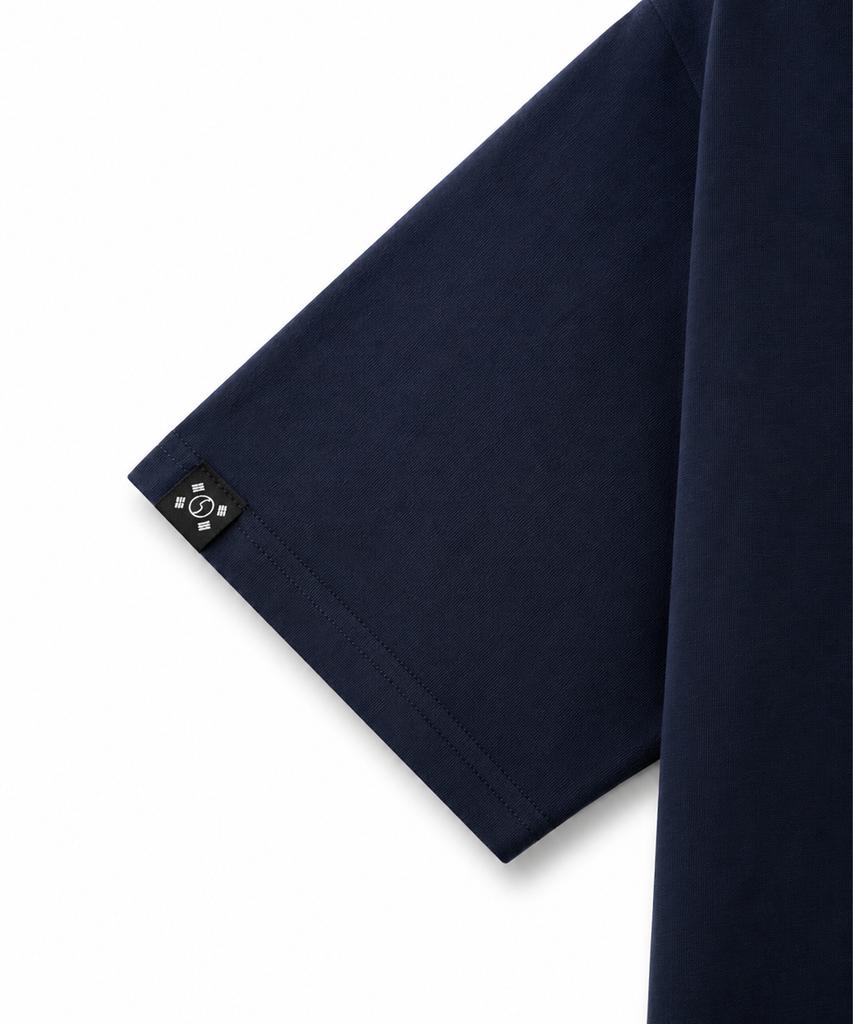 LENGAGEMENT Small Heart Relaxed Fit Modal Short Sleeve T-Shirt [Navy]