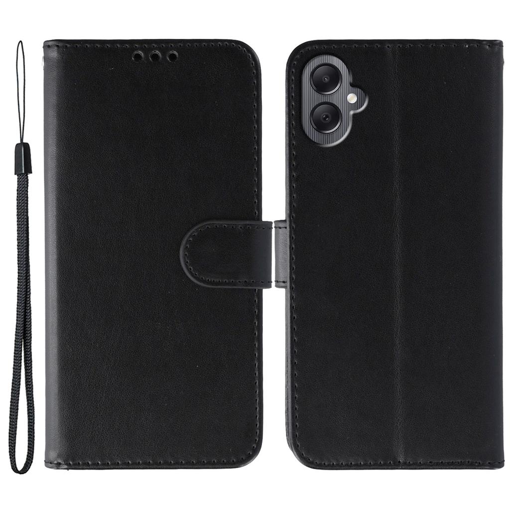 For Samsung Galaxy A06 4G Cases PU Leather Flip Wallet Phone Cover with Strap