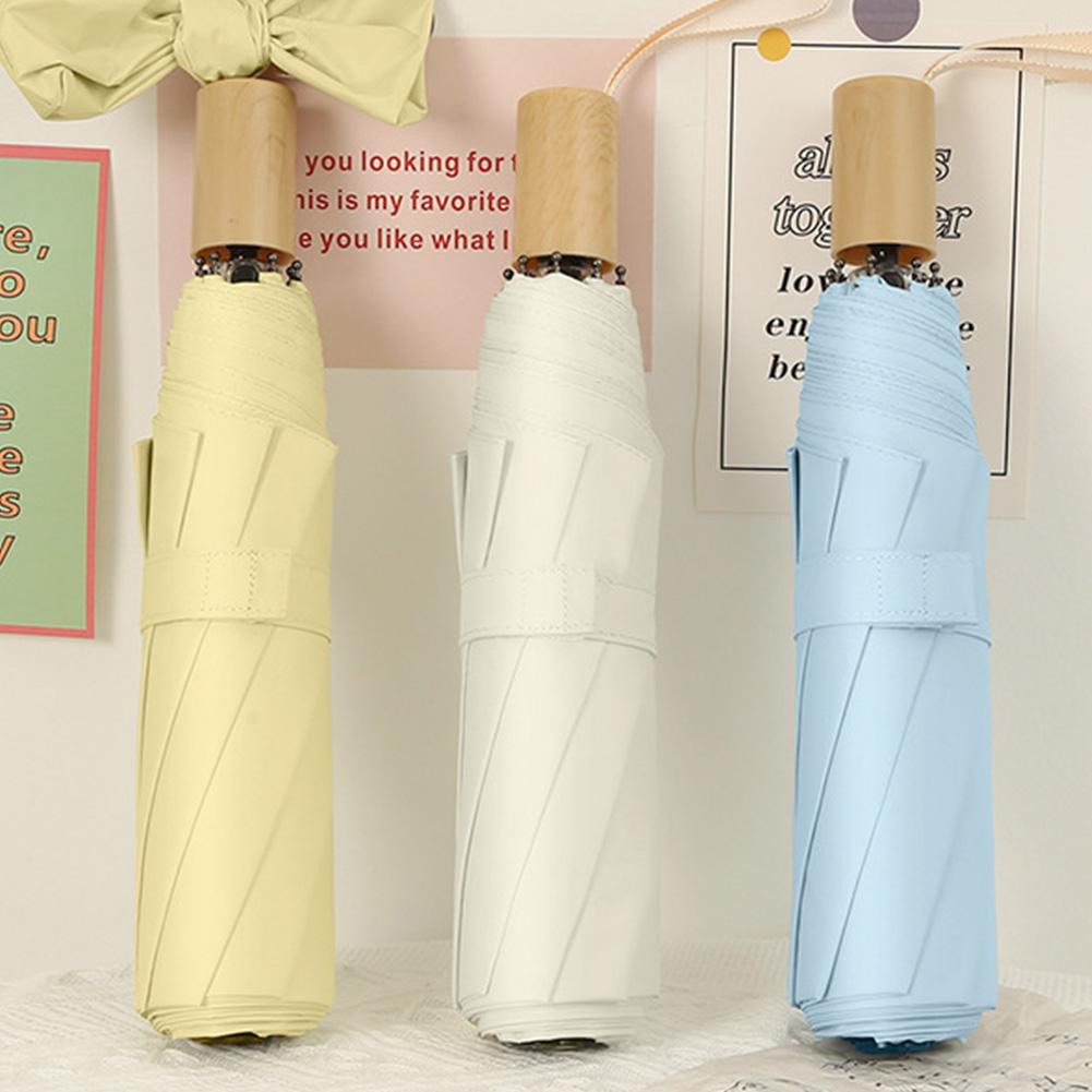 Зонт складной женский на клейкой основе для защиты от солнца и дождя, двойного назначения, высококачественный, прочный, солнцезащитный зонт Ins Color