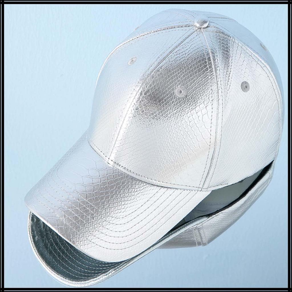 Шапка с узором змеи Стильная кепка Простая Модная Крутая CZ073 [Белый Клык] Мужская Женская (Серебряный)