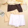 FINETOO Безопасные трусики для женщин, хлопковые боксеры, нижнее белье со средней посадкой, однотонные трусы