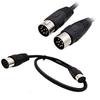 Rosebe DIN Male To Male MIDI DIN Speaker Cable MIDI Extension Cable DIN Signal Audio Connection Cable 8-Pin Connector, 8-Pin 8-Pin Cable, 8-Pin