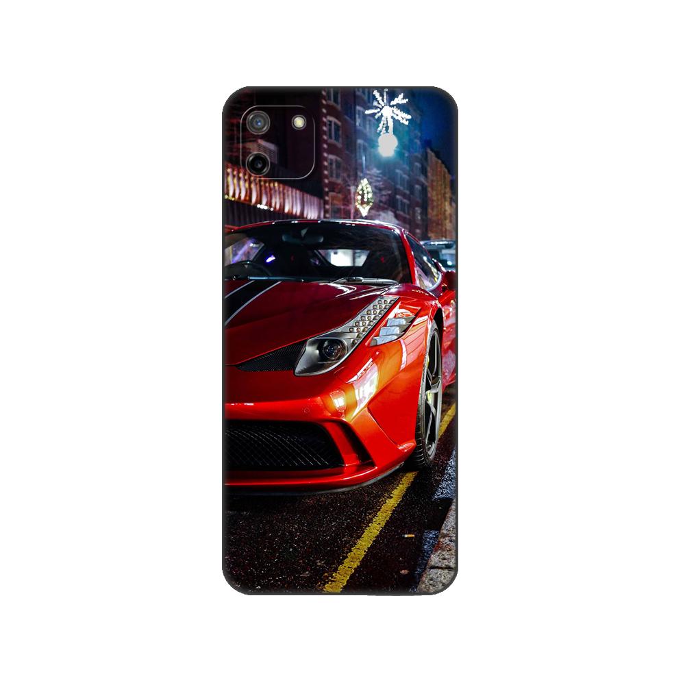 Черный чехол из ТПУ для OPPO Realme 8i C25 C25S C11 2020 2021 C20 C21 C21Y C25Y задняя крышка крутой дизайн спортивного автомобиля