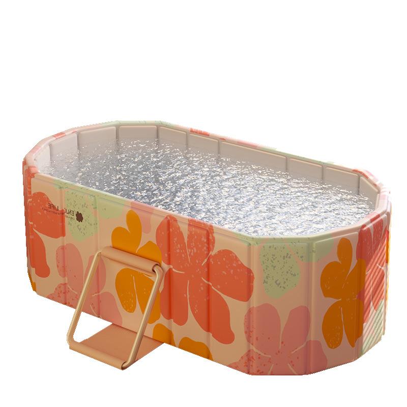Складная Портативная Гидромассажная Ванна с Двойной Дренажной Конструкцией для Домашнего Спортзала Большая Складная Ванна для Ледяных Ванн для Релаксации
