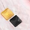 50 Set Cake Box Beautiful Appearance Disposable Plastic Clear Square Moon Cake Container for Pastries