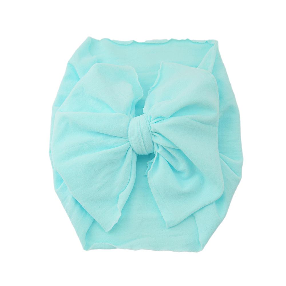 Детские аксессуары для волос, нейлоновая детская повязка на голову с большим бантом, супер мягкая широкая повязка на голову, детские чулки, повязка на голову