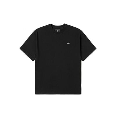 Comfortable Round Neck Small Logo Short Sleeve T-Shirt Unisex Tops Black VN000NW0BLK