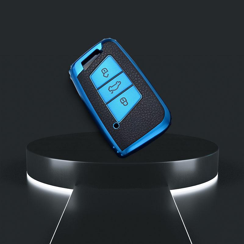 Чехол для смарт-ключа из ТПУ кожи, чехол для брелока для VW Volkswagen Passat B8 Magotan Golf для Skoda Kodiaq Superb A7, защитный брелок