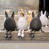 .3D Модель Пасхального Кролика и Яйца с Подвижными Суставами Яйцо-Украшение Сочлененная Статуэтка Яйца Декор для Дома и Офиса Пасхальный Декор Идеальный Подарок