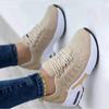 Sneakers 2025 New Fashion Wedge Platform Plus Size Casual Sports Shoes Women Lace-up Mesh Breathable Women's Vulcanized Shoes