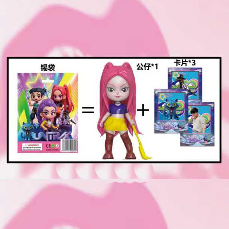 K-pop Demon Hunters Blind Box Devil Saja Collect Anime Figure Kid Party Cosplay Gaming Cartoon Huntrix Decorative Christmas Gift