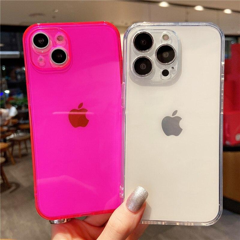 Чехол для iPhone 13 Pro Max, квадратный мягкий прозрачный чехол для iPhone 12 11 Pro Max, чехол XR X XS Max 7 8 6S Plus SE 2020, чехлы