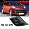 Lower Grille Fog Light Frame 7422A9/7422A8 Fog Lamp Chrome Grill Left Right Fog Lamp Cover Grilles for Peugeot 107 2009-2012