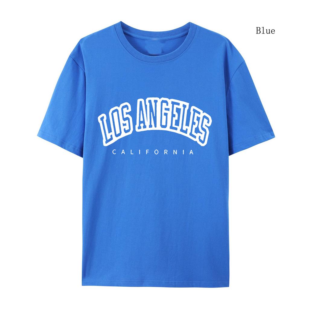 Женская футболка с рукавом большого размера Лос-Анджелес Печать Женская футболка Зимняя свободная футболка высокого качества Футболка с буквенным принтом