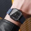 3/4/6PCS Fashion Square Men Watches Casual Leather Band Mens Quartz Watch Set Relogio Masculino