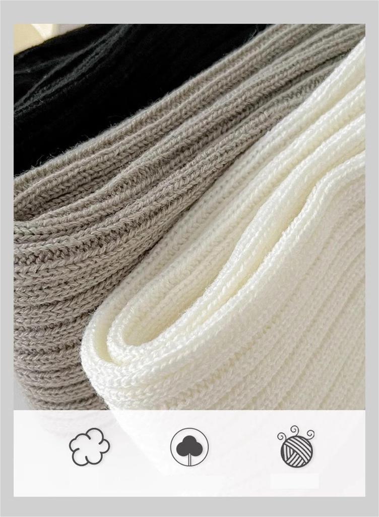LIKENNY Thick Loose Leg Uniform Accessories for High School School Cold Weather Leg Covers for Girls and Women Socks, 40cm, Warmers, Students, Gals,