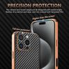 Для iPhone 16 15 14 13 12 11 Pro Max Роскошные кожаные чехлы для телефонов с узором из углеродного волокна для iPhone 16 Pro Защитная задняя крышка