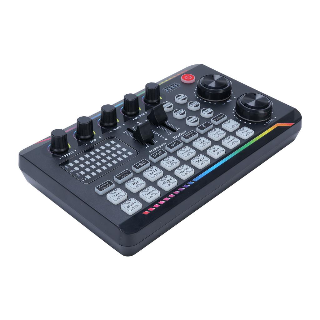 Звуковая карта Live Sound Mixer Board с эффектами DJ Mixer Voice Changer со звуковыми эффектами для