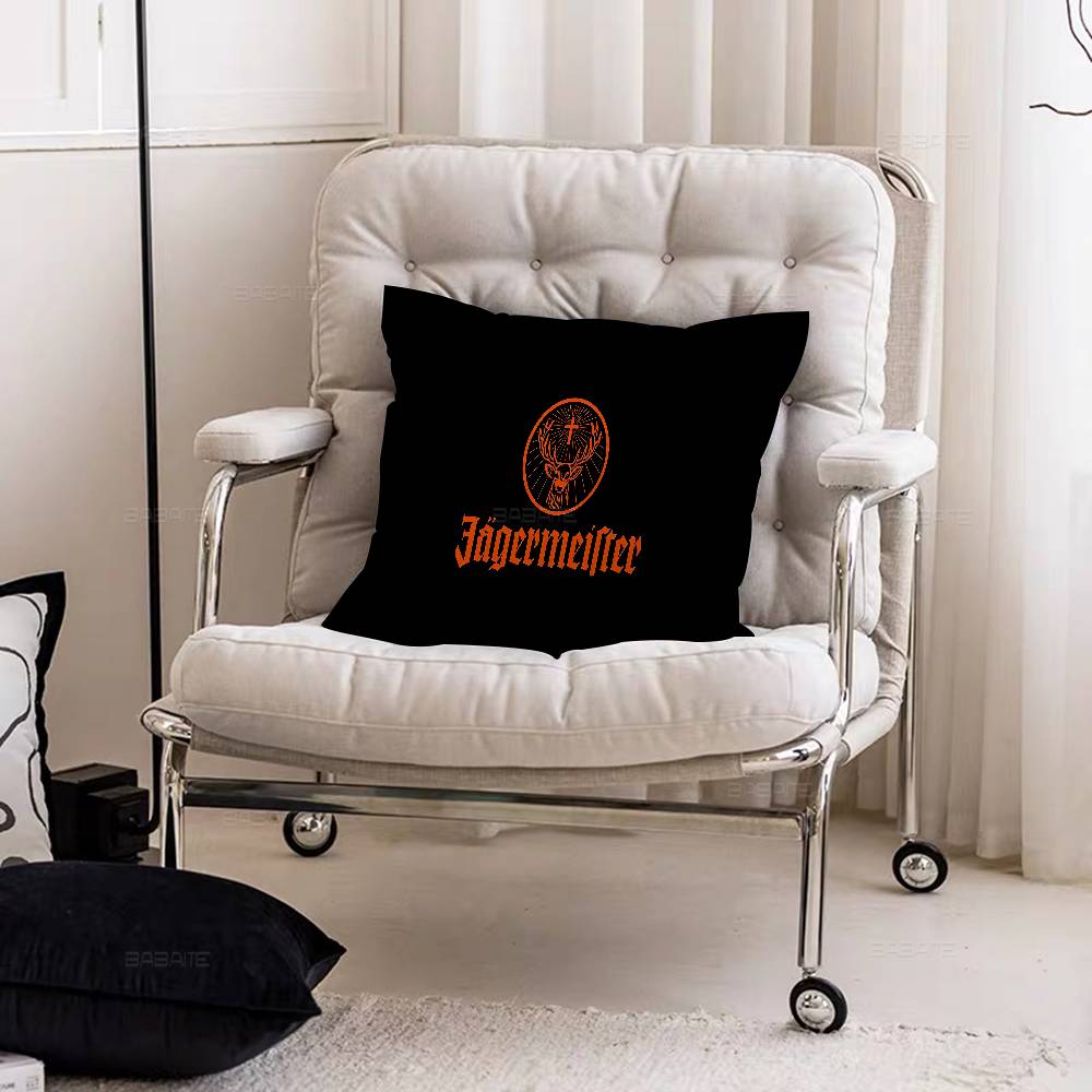 Jagermeisters Logo Pillow Cover Sofa Cushion Cover Home Room Decoration Children Gift