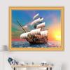 5D DIY Алмазная картина Корабль Пейзаж Комплект Полная Дрель Квадратная Вышивка Мозаика Искусство Картина Стразы Украшение Дома Подарок