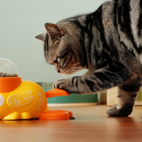 Интерактивный диспенсер для лакомств для собак, забавная миска-пазл для медленного кормления питомцев, дизайн в виде утки, для собак, кошек, здоровый