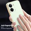For Realme P3 5G Case Electroplating Silk Texture PU+TPU Phone Back Cover