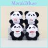 Charming Heart Panda Stuffed Keychain Cute Plush Toy Ideal For Gifts And Decor
