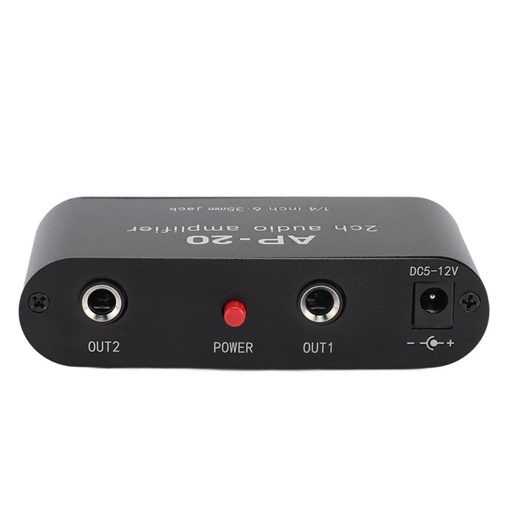 2 Channel Stereo Preamplifier Gain Independent Adjustment Dual Channel Amplifier  Live Sound