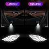 1 пара автомобильных дверных проекторов с крыльями ангела, проекция на вход в автомобиль, добро пожаловать
