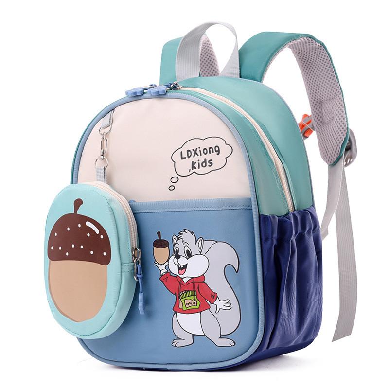 New Colorful Children's Backpack Cute Dual Color Kindergarten Bag With Breathable Design