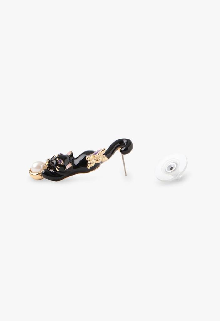 Cat motif earrings SAMA1503 XX [Anna Sui]