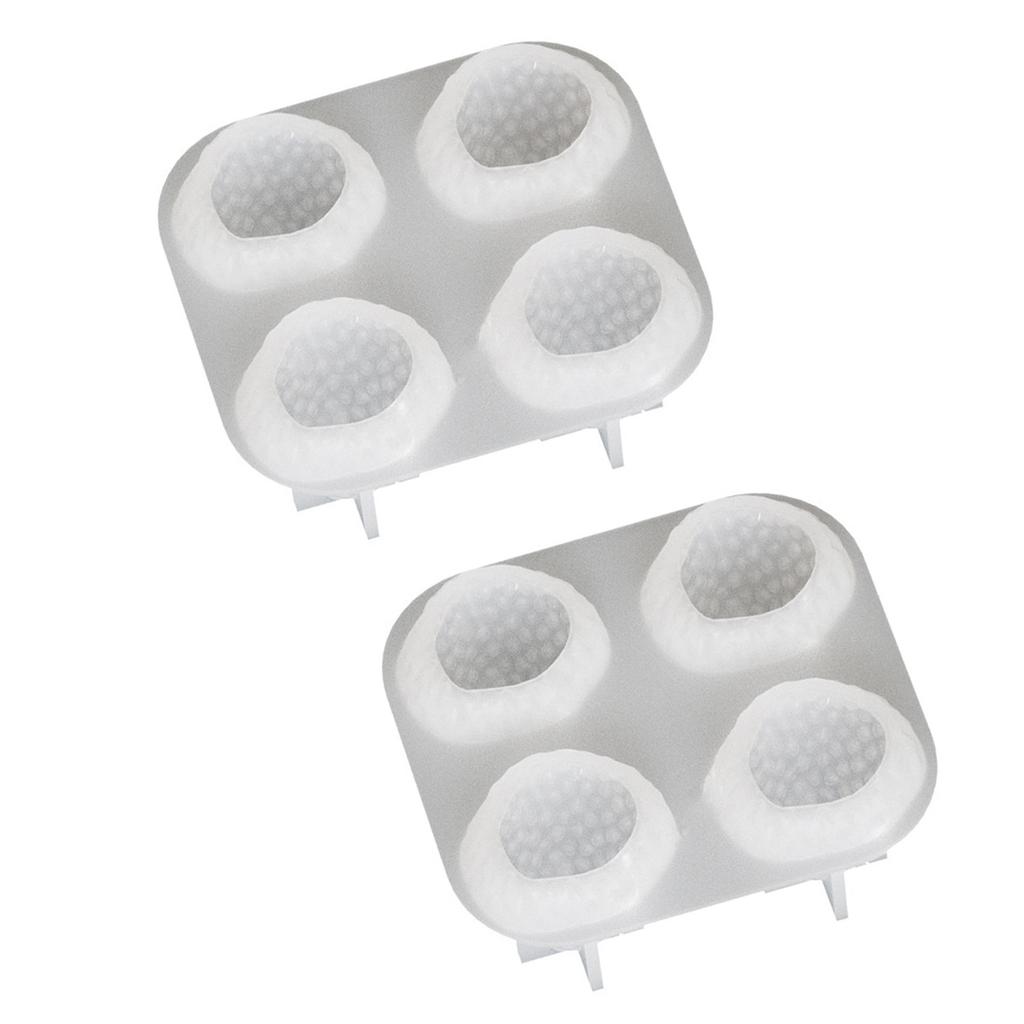 Клубничные силиконовые формы для свечей 4 ячейки Силиконовые формы Силиконовые формы для эпоксидной смолы для свечей Мыла Гипсового декора