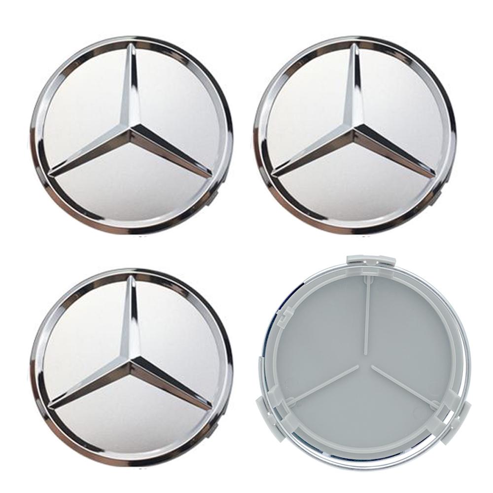 New Car Exterior Parts 20pcs 75mm Car Wheel Center Hub Caps For Mercedes Benz Amg C180 C200 C260 W108 W124 W126 W140 W168 W176