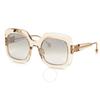 Philipp Plein Light Brown Gradient Square Ladies Sunglasses Spp065s 6y1g 55