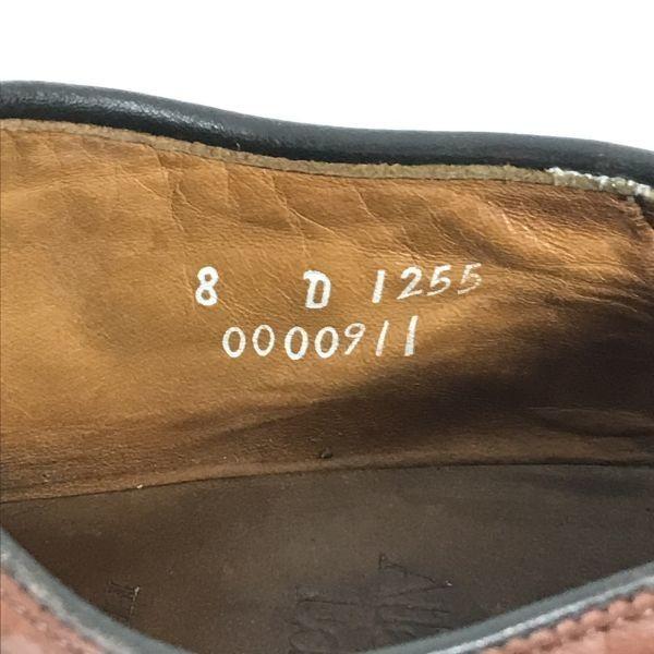 90-е? Винтажные туфли Allen Edmonds Hastings Wholecut, сделанные в США, 8D / 25.5-26.0см / Коричневые классические туфли(ИСПОЛЬЗОВАЛ)