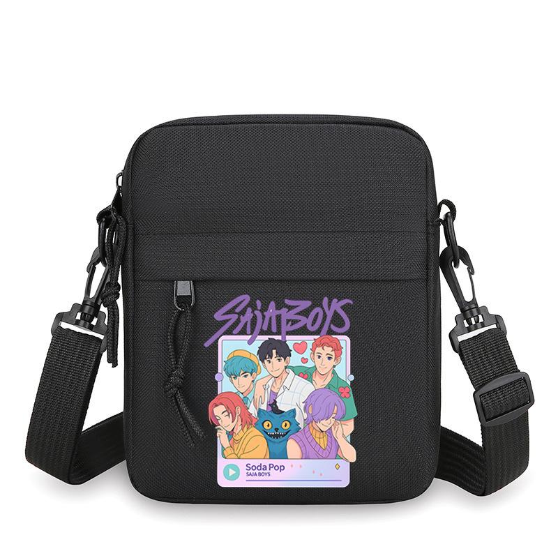 Animation Cartoon Peripheral Simple Multi-Function Portable Mini Square Bag Men'S Casual Shoulder Messenger Bag