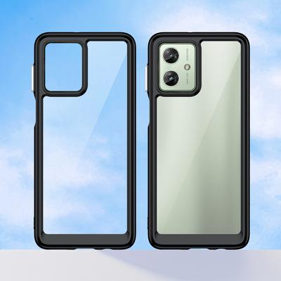 Для Motorola Moto G54 5G TPU+акриловый чехол прозрачная задняя крышка телефона